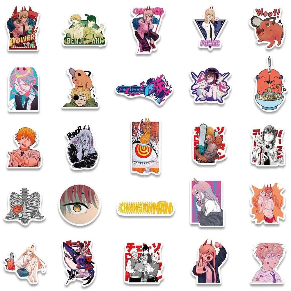 Chainsaw Man Sticker Decals