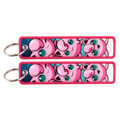 Anime Game Embroidery Keychain