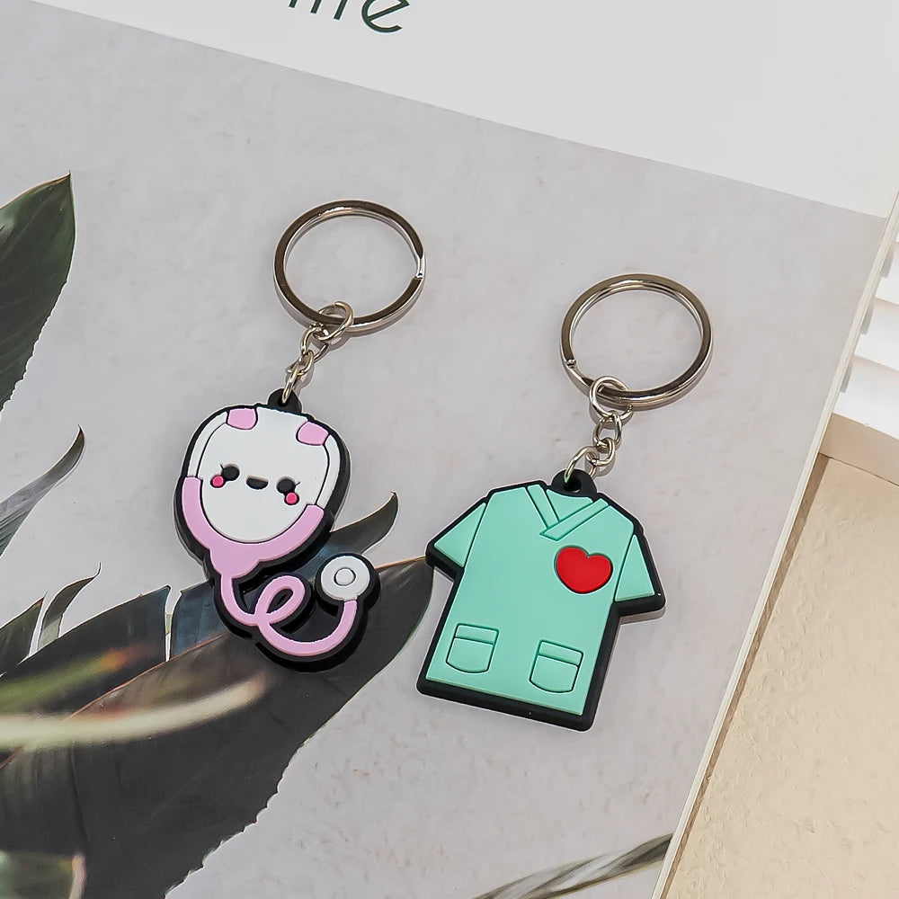 Medical Stethoscope Keychain