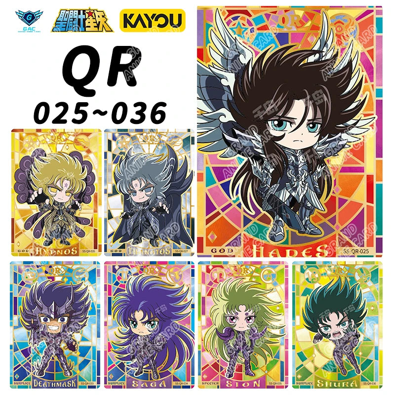 Kayou Saint Seiya Card Full Series Rare BP MR QR UR PR AR SSR SR R UTR Card Anime Collection Card Game Children's Toy Gift
