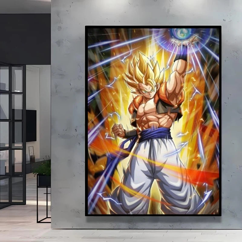 Classic Anime Canvas Printing Posters Dragon Ball Goku Vegeta HD Prints kids Gifts Aesthetic Poster Room wall Decor Pictures