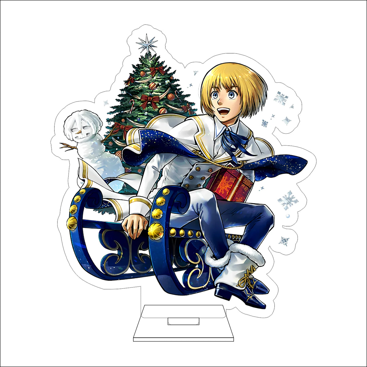 16CM Anime Attack on Titan Cosplay Acrylic Figure Stand Plate Ymir Sasha Braus Conny Springe Ornaments Gifts