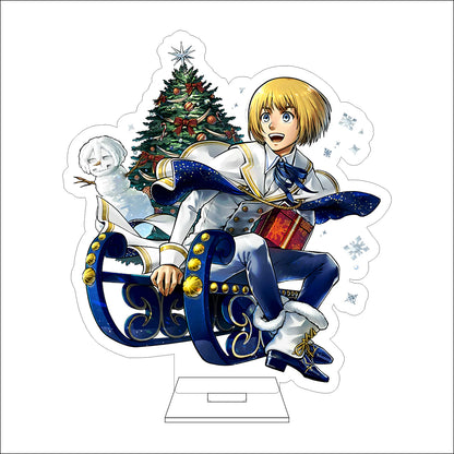 16CM Anime Attack on Titan Cosplay Acrylic Figure Stand Plate Ymir Sasha Braus Conny Springe Ornaments Gifts