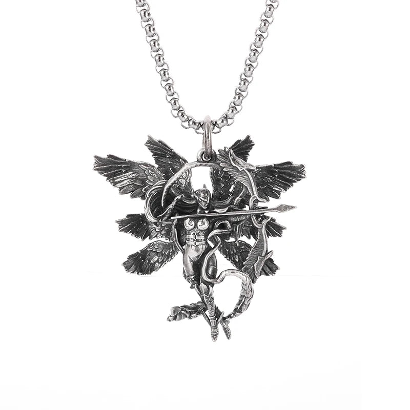 Anime Mecha Girl Pendant Necklace