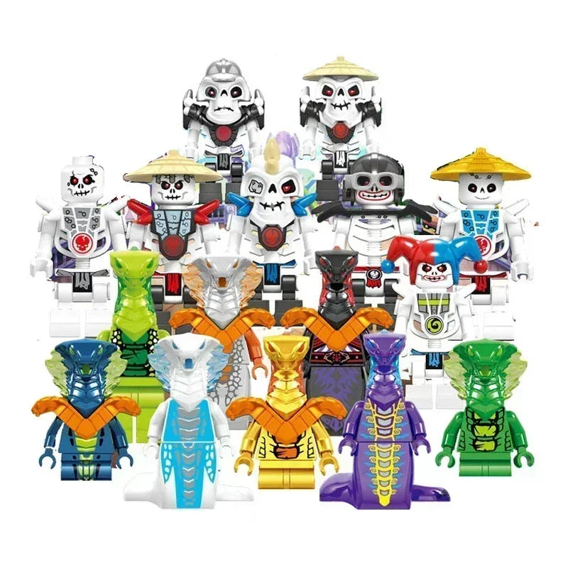 Hot Toys Anime Characters 24 Pieces Ninja Mini Figure Building Block Toys Mini Doll Doll Figure Blocks Kids Toys Birthday Gifts