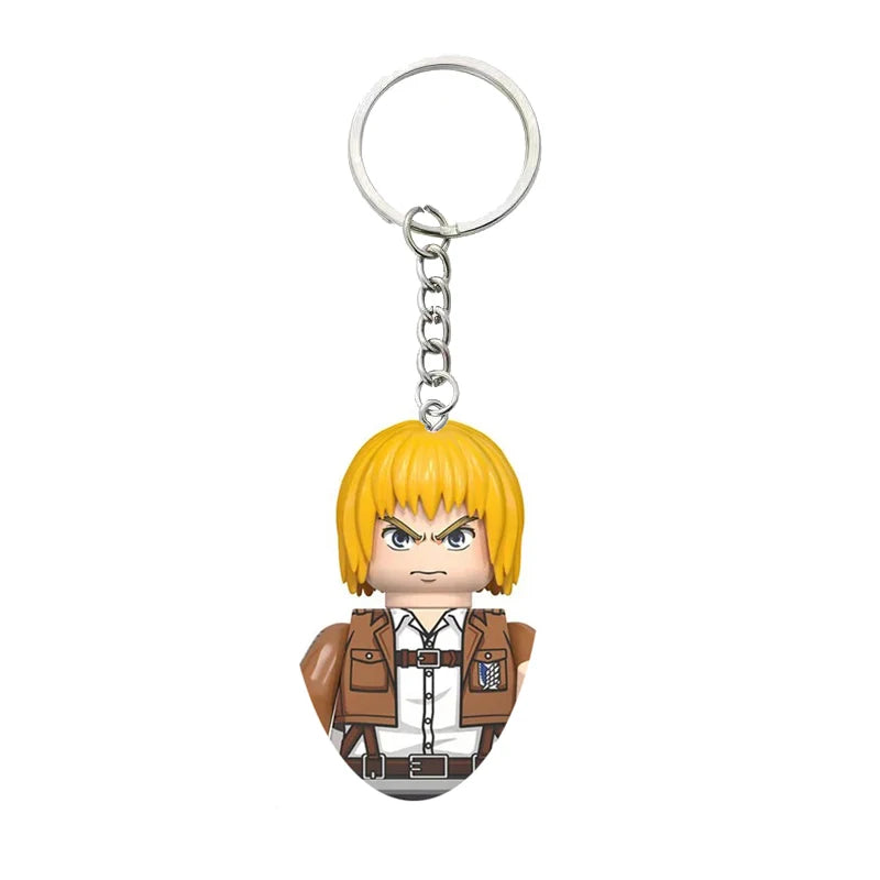 Attack on Titan Building Blocks Mini figures Eren Levi Mikasa Armin Erwin Hange Anime Action Figures Bricks Toys for Kids Gift