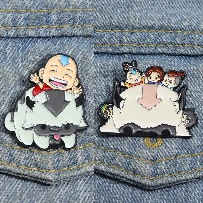 Cartoon Cattle Boy Enamel Pin