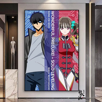 Solo Leveling Frameless Canvas Painting