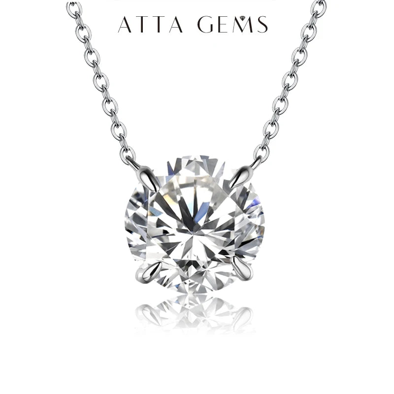Moissanite Diamond Pendant Necklace