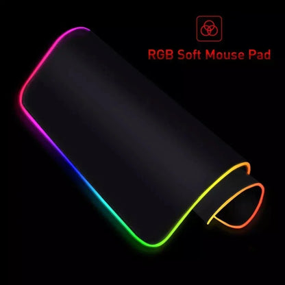Large RGB LED Mousepad Attack on Titan Mouse Pads Anime Cool Gaming Tapis De Souris Carpet Laptop XXL Gabinete Gamer Accessories