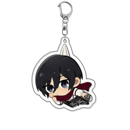 Attack On Titan Eren Jäger Anime Acrylic Keychain Jewelry Animation Products Key Chain Bag Charms Creative Pendant Friends Gift