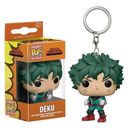 New Funko Pocket Keychain My Hero Academia Deku Bakugo Mirio Togata Dabi Izuku Midoriya Kyoka Jiro Model Toys Adult Kids Gift
