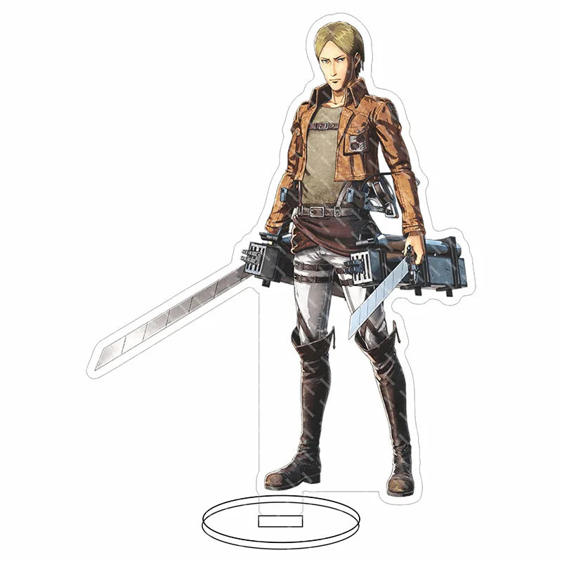 16CM Anime Figure ‌Attack on Titan Levi Ackerman Eren Jaeger Mikasa Ackerman Armin Arlert Cos Acrylic Stand Ornaments Gifts