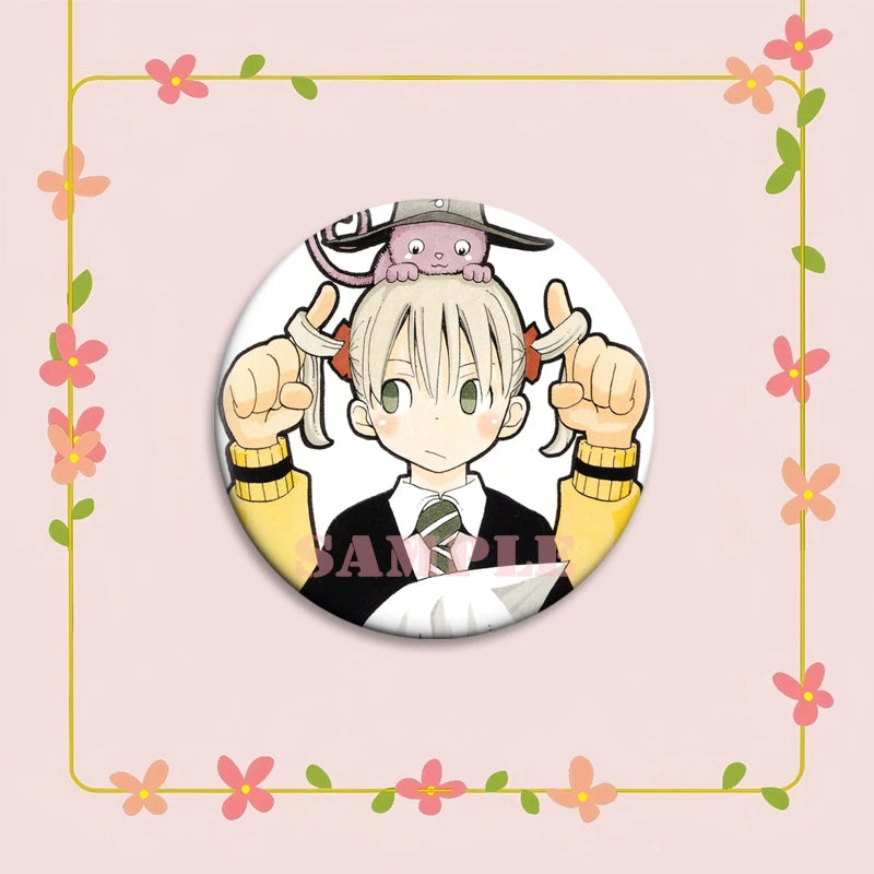 Anime Soul Eater Pins Round Creative Cartoon Badges