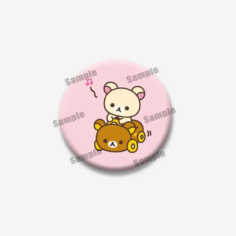 Rilakkuma Bear Badge Pin