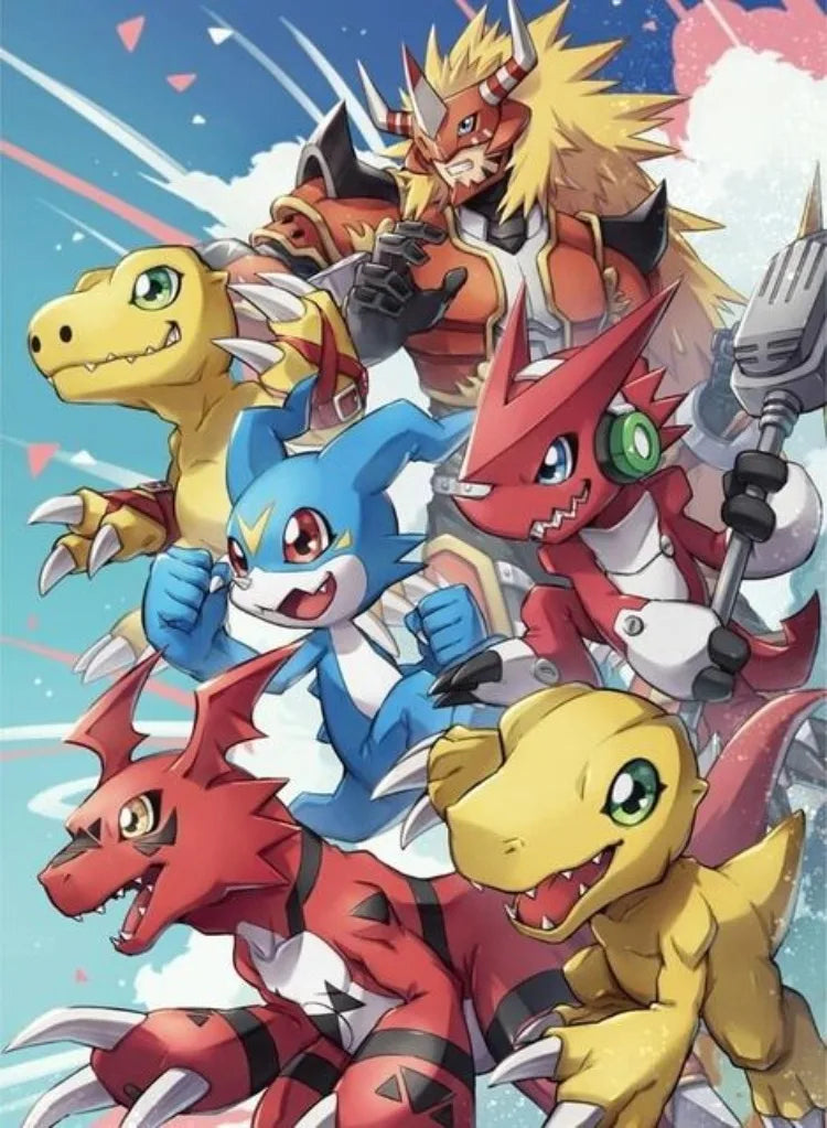 Digimon Archaean Beast Diamond Painting