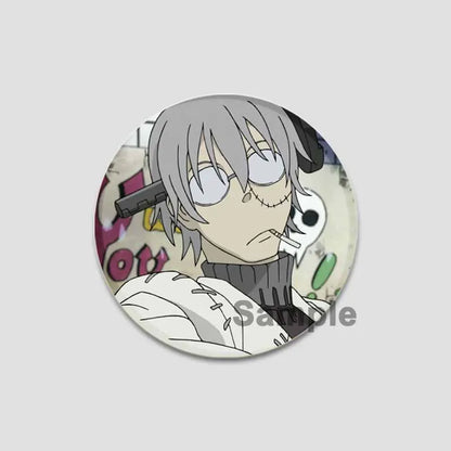 58/44/32mm Anime Soul Eater Round Pins Cartoon Badges