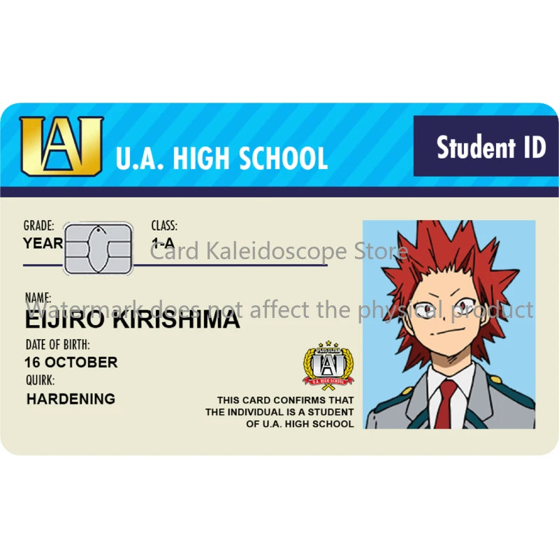 My Hero Academia Student ID Card Sticker