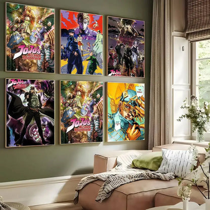 JoJo’s Bizarre Adventure Retro Canvas