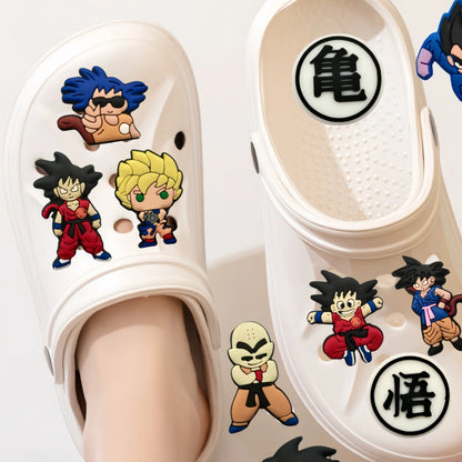 1/10/40PCS Dragon Ball Combo Anime Shoe Charms Goku and Master Roshi DIY Shoe Decorations, Perfect Choice for Party Gifts