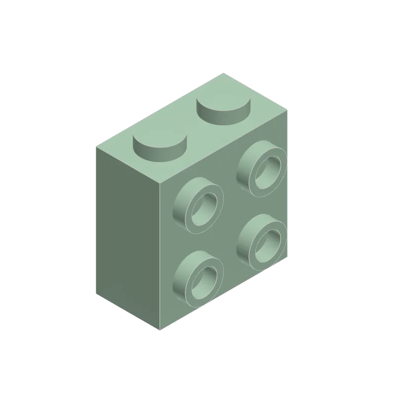 10PCS 22885 1x2x1 2/3 with Studs on 1 Side Block Moc Compatible with Brick DIY Children's Toy Assembly