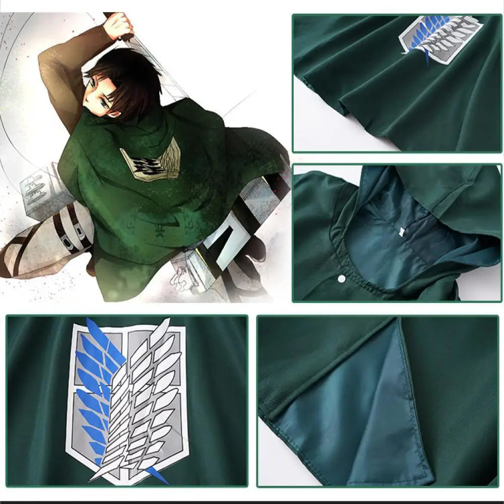 Anime Attack on Titan Cloak Cosplay Cloak Cape Freedom Cape Scouting Legion Shingeki No Kyojin Cosplay Suits For Women Men Party