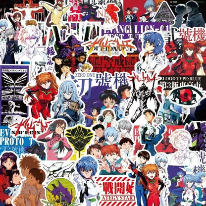 Evangelion Rei Asuka Stickers