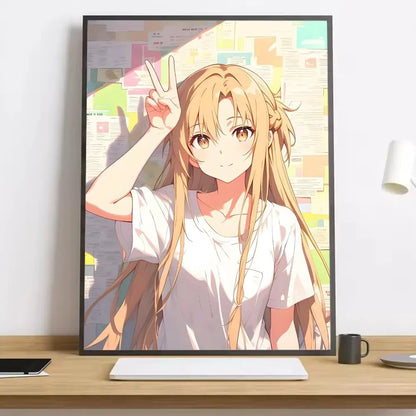 Sword Art Online Kirito Canvas Poster