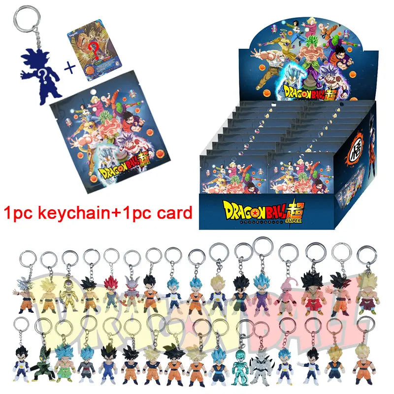 Dragon Ball Figures Blind Box Toy Super Saiyan Goku Vegeta Keychain Anime PVC Collection Model Toys For Gifts
