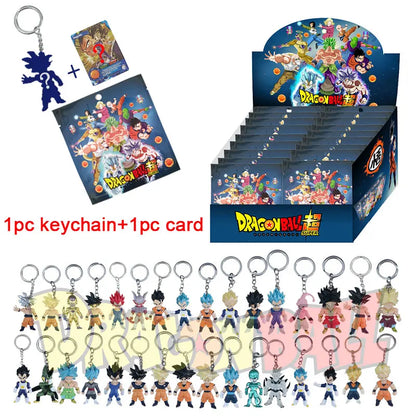 Dragon Ball Figures Blind Box Toy Super Saiyan Goku Vegeta Keychain Anime PVC Collection Model Toys For Gifts