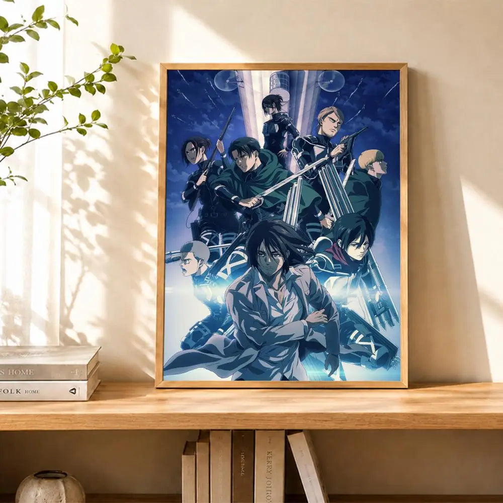 Levi Ackerman Attack On Titan Poster Water Proof Paper Print Room Decor Stickers Art Wall Decor Living Room