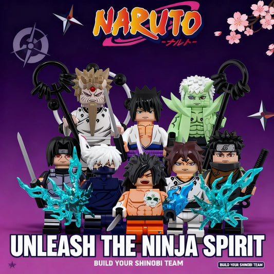 Anime Naruto Sasuke Uchiha Itachi Kakashi Jiraiya Tsunade Obito Indora Mini Blocks Figure WM6155 WM6154 WM6153 Collectible