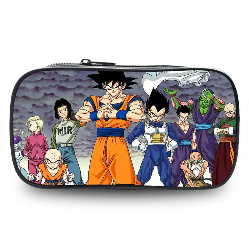 Dragon Ball pencil case cartoon anime merchandise durable Oxford cloth stationery box student study supplies printed storage bag
