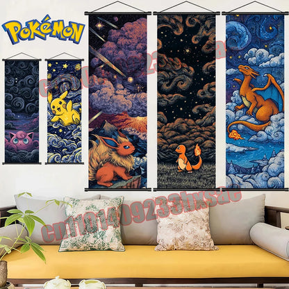 Pokemon Gengar Scroll Painting