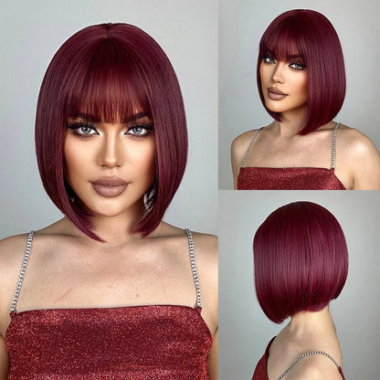 Unknown Character Pink Bob Wig
