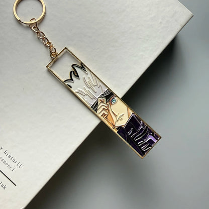 Anime Jet Metal Keychain