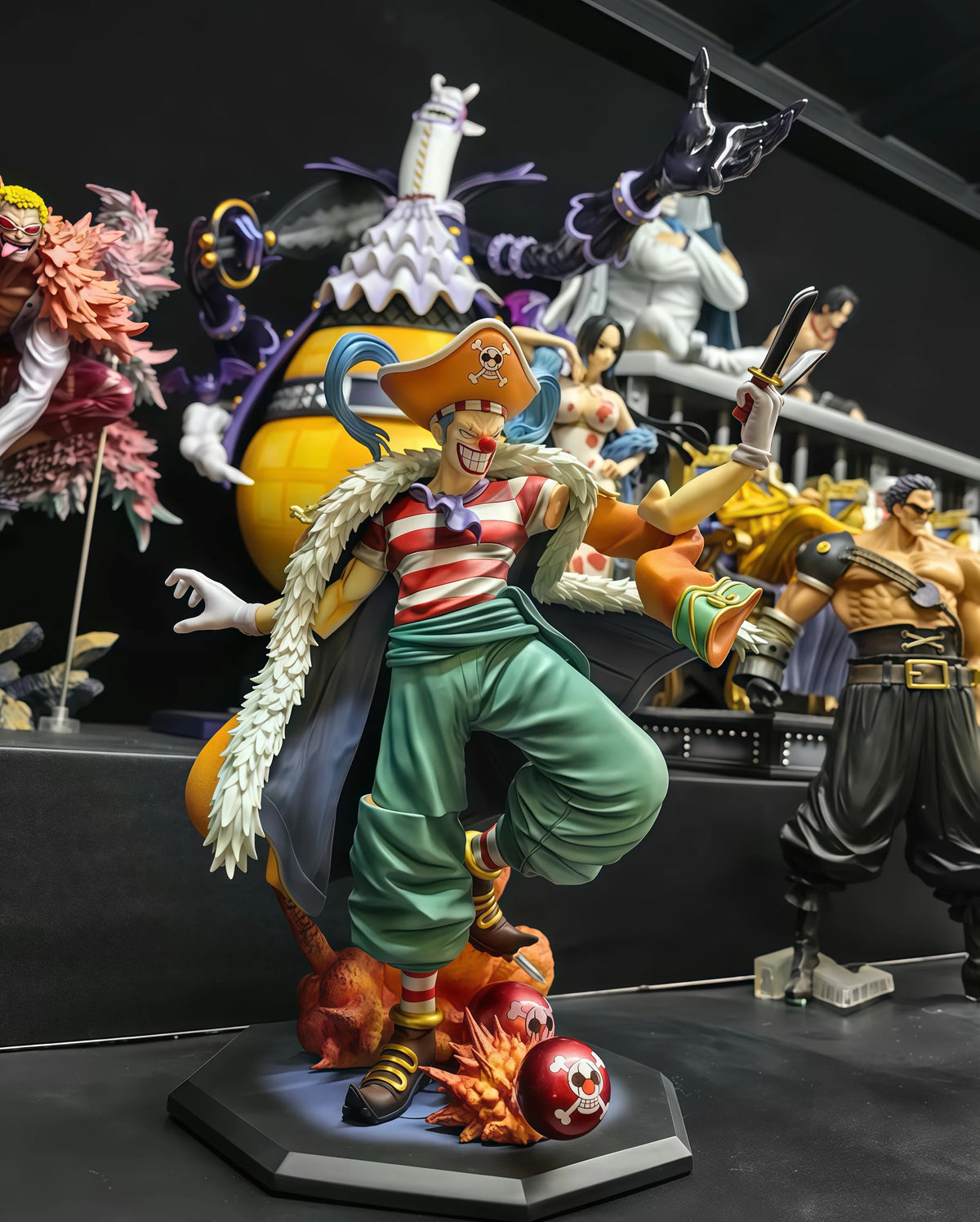 One Piece Buggy PVC Statue