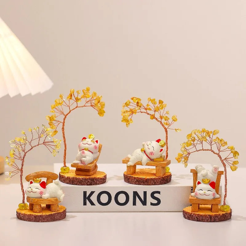 Lucky Cat Fortune Ornament