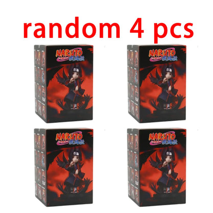 1-12pcs Naruto Blind Box Figure Toys Shippuden Akatsuki Arc Series Trendy Mystery Box PVC Model Surprise Christmas Toys Gift