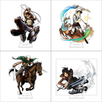 16CM Anime Attack on Titan Cosplay Acrylic Figure Stand Plate Ymir Sasha Braus Conny Springe Ornaments Gifts