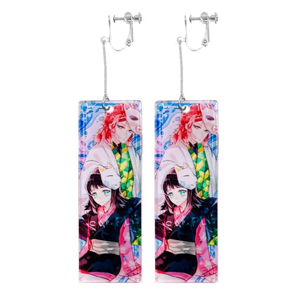 Demon Slayer Tanjiro Hanafuda Earrings