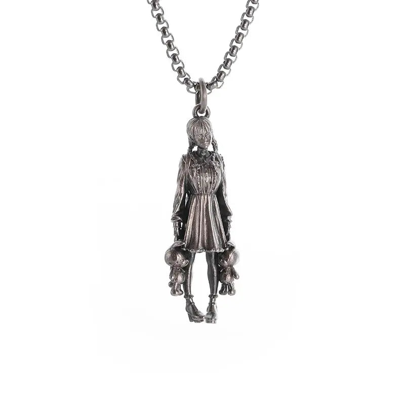 Anime Mecha Girl Pendant Necklace