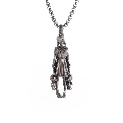 Anime Mecha Girl Pendant Necklace