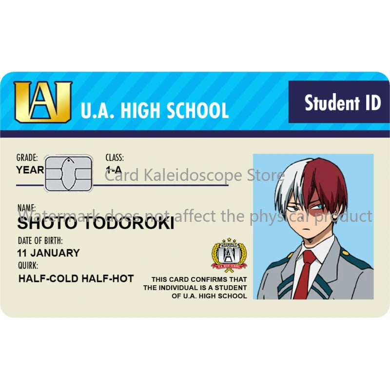 My Hero Academia Student ID Card Sticker