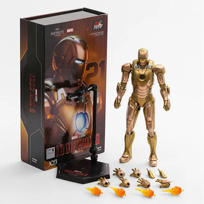ZD Toys Marvel Studios Iron Man MK3 Action Figure MK35 MK24 MK40 MK38 Tony Stark Ironman Figure Action Collect Toy Gift