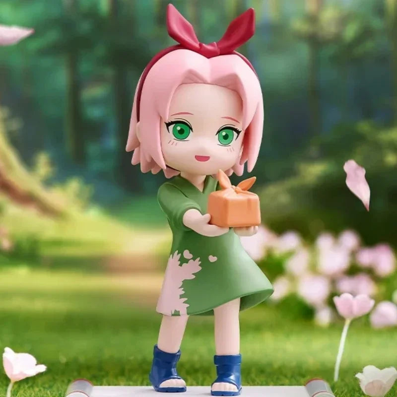 POP MART Naruto Shippuden Childhood Series Trendy Mystery Box Anime Action Figure Blind Random Box Toys Model Ornament Dolls