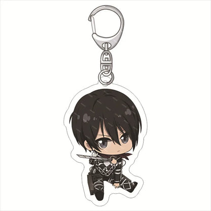 Anime Figure Attack on Titan Acrylic Keychain Model Cosplay Plate Holder Topper Birthday Fans Christmas Desk Decor Plate Gift
