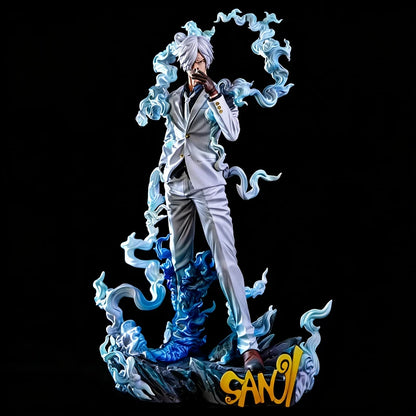 One Piece Nika Sanji Nika Zoro 28cm Anime Figure Two Headed Statue With Base PVC Collectible Model Toy Desktop Ornament Boy Gift