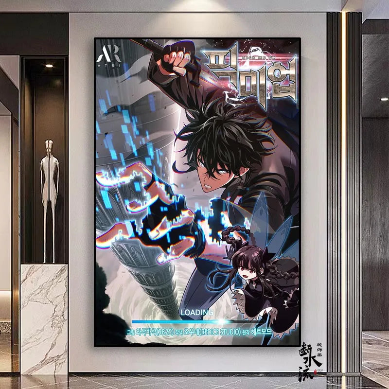 Solo Leveling Frameless Canvas Painting