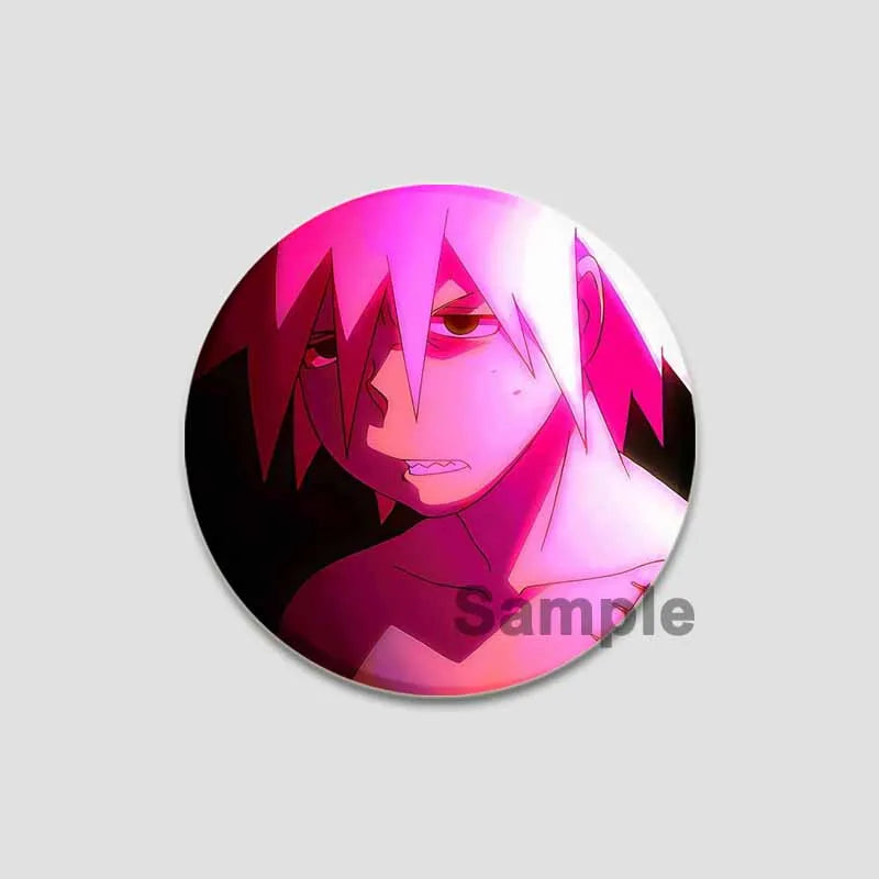 58/44/32mm Anime Soul Eater Round Pins Cartoon Badges